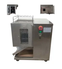 110V QSJ-T Shredded Meat Cutting Machine 3MM With Double Motor Desktop 550W*2