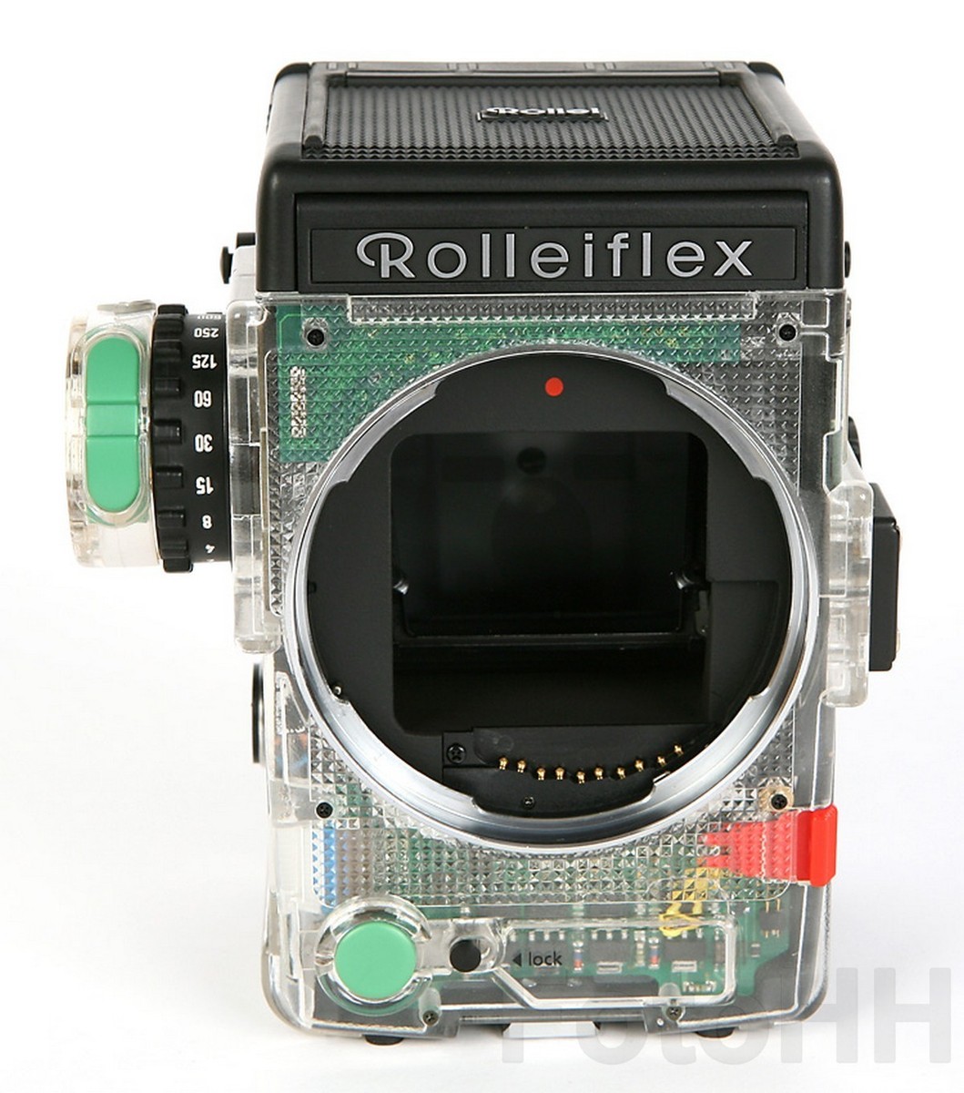 RARE TRANSPARENT SET OF ROLLEI ROLLEIFLEX 6008 INTEGRAL