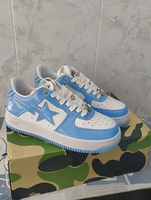 A Bathing Ape Bape Sta  Sax Blue  Sneakers Men's Sz 7 Low Streetwear Shoes