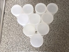 20 X Plastic Round Tubes For Crafting, Storage Etc Approx 20 X 6 CM