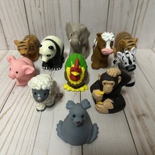 Fisher Price Little People Animal Lot Seal Cow Rooster Pig Panda Tiger Zebra