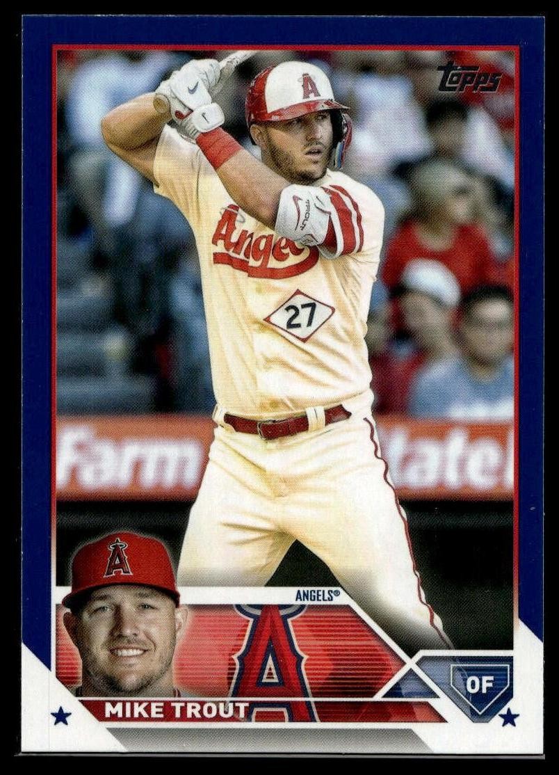2023 Topps #27 Mike Trout Royal Blue