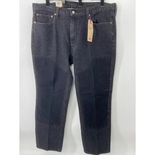 Levis 541 Jeans Men 40x30 Black Athletic Taper Workwear Reinforced Double Knee