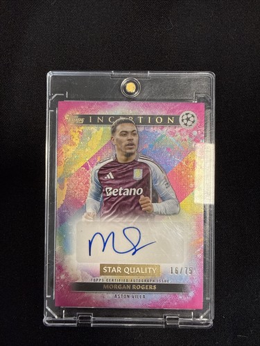 Morgan Rogers 2024-25 Topps Inception UCC Star Quality Pink Auto /75 #SQA-MR