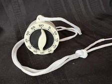 60-Minute Plastic Timer on a Rope Back and White