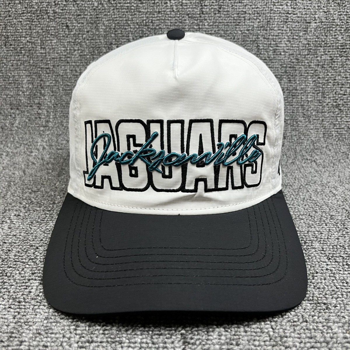 Jacksonville Jaguars '47 Brand Hitch Snapback Hat White Ripstop NFL Cap