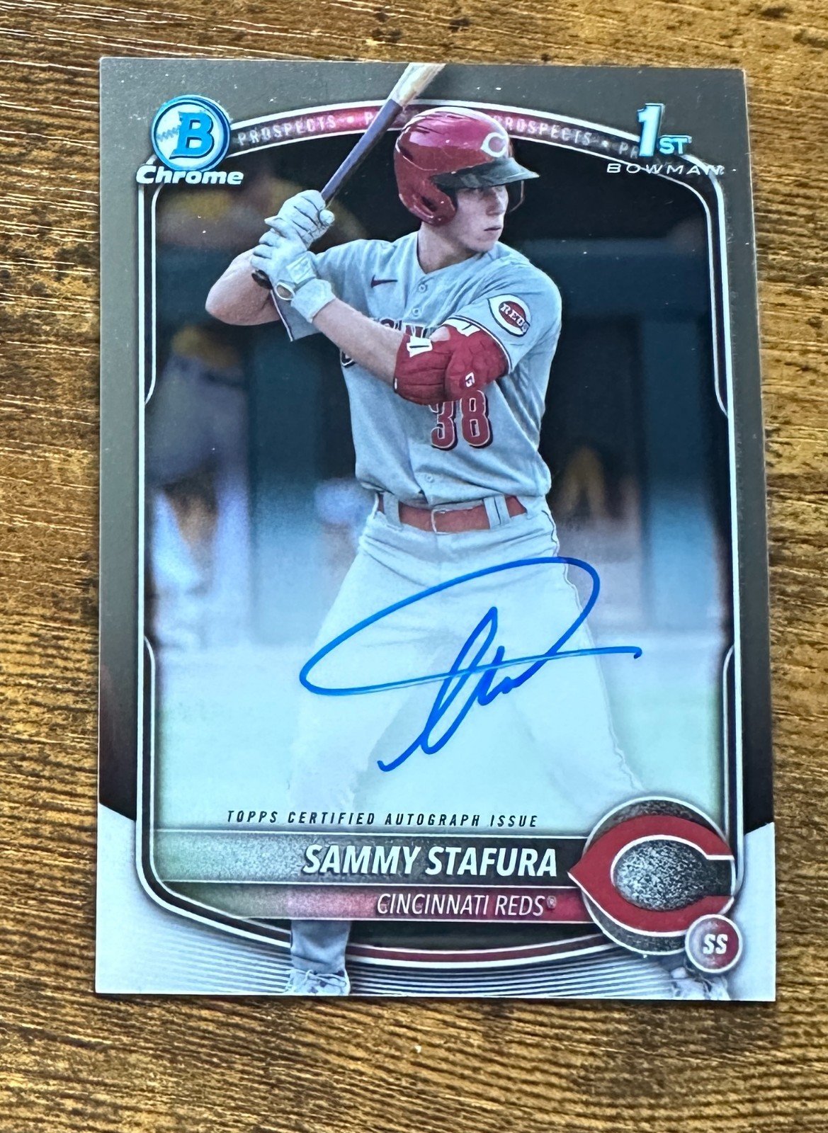 2025 Bowman Chrome Prospect Autographs #CPASS Sammy Stafura RC #X14596