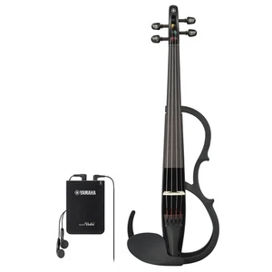 Yamaha Silent Violin YSV104 BL Black Electric Musical Instrument with Earphone