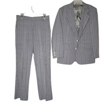 Vintage S/M 32" mens Waist Pant Plaid 2 Pc. Suit Palm Beach Egerton Moore Jacket