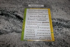 Birch Press "You Are Awesome" 22  Clear Stamps Pre-owned