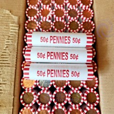 🔥 BANK SEALED Penny Rolls – 3 Full Rolls (150 Pennies) UNSEARCHED Bank Find‼️