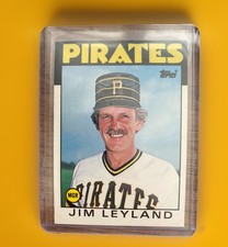 1986 Topps Traded #66T Jim Leyland rookie card ungraded mint Hall of fame. rookie card picture