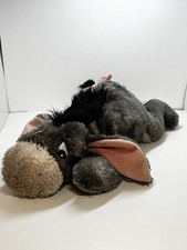 Disney Parks Disneyland Winnie the Pooh Eeyore Plush 16" Laying Detachable Tail