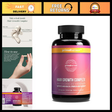 Hair Growth Complex Supplement - Daily Formula, Gluten  Dairy Free, Boosts Hair