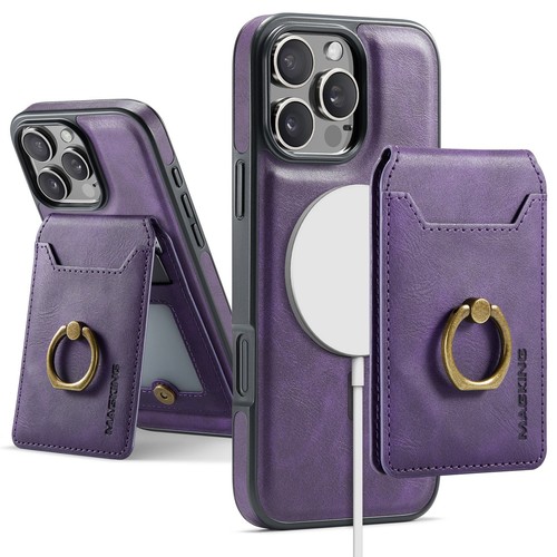 For iPhone 16 Pro Max 15 14 13 12 11 XR Magnetic Phone Case 2in1 Leather Wallet - Picture 10 of 15