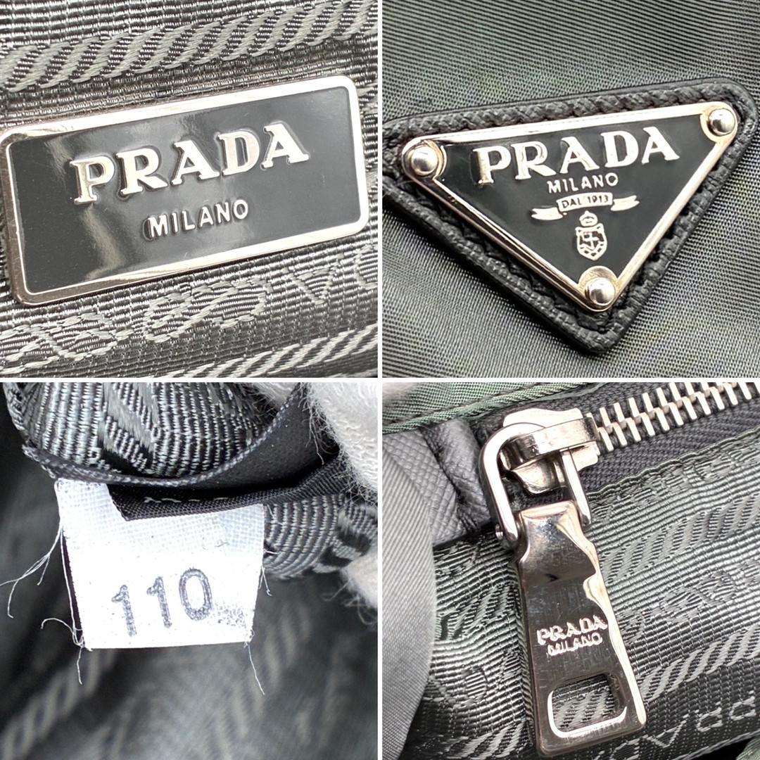 PRADA Tote Bag Robot Studs Stone Patchwork Bijou … - image 8