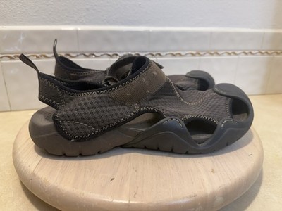 Crocs Swiftwater 15041 Deck Sandals Shoes Brown Mens Size US Mesh Water  Casual