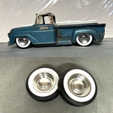 Tonka Chrome Baby Moon Wheels On White Wall Tires. 2.25 Tonka Chrome Baby Moon Wheels On White Wall Tires. 2.25