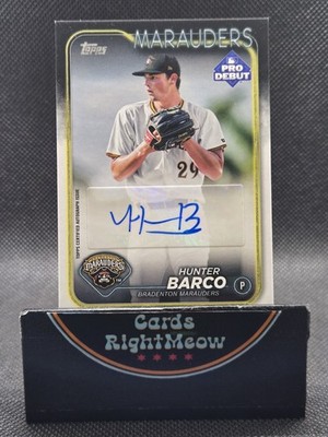 2024 Topps Pro Debut - Hunter Barco #PD-183 Autographs (AU, RC)