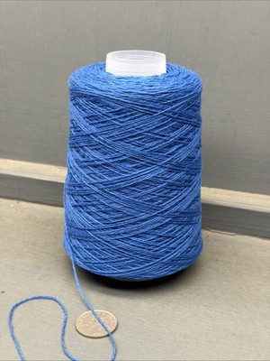 200G 2/14NM 100% GEELONG LAMBSWOOL LAMAINE BY T&D DARK SKY BLUE 3 PLY TITIAN