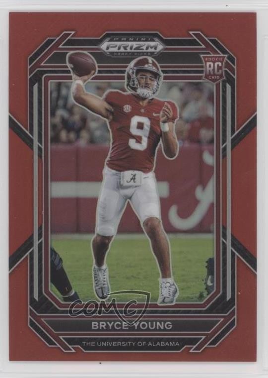 2023 Panini Prizm Draft Picks Red Prizm /299 Bryce Young #101 c5b