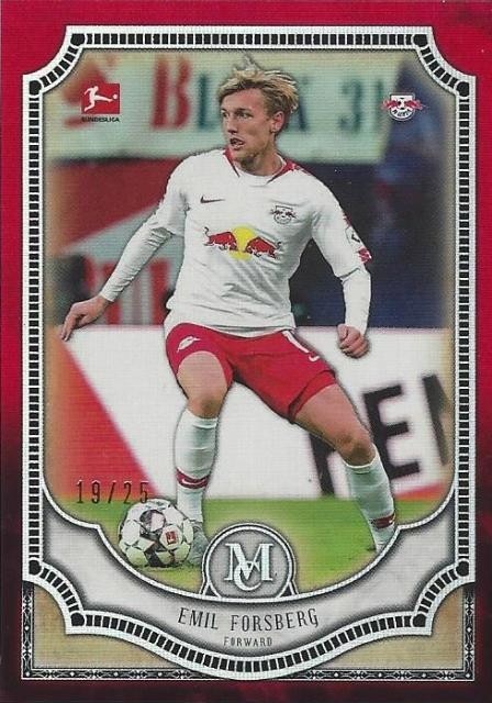 2018-19 Topps Bundesliga Museum Collection Base Ruby Parallel /25 (#1 - #90)