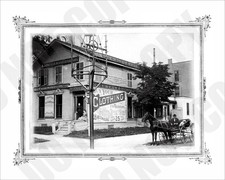 Early 1900s Bates Ice Cream and Oyster House Woodward & Adams Street 8x10 Photo