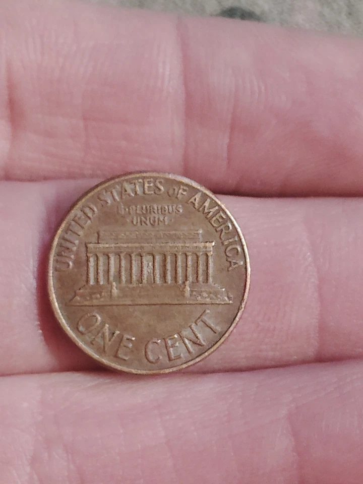 1959 D penny L on RIM,We trust Error penny - Image 3 of 3