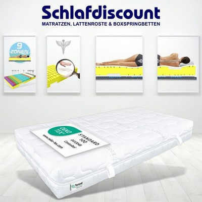 Kaltschaum Matratze Terra Med Visco 9 Zonen mit Viscoschaum Schulterzone