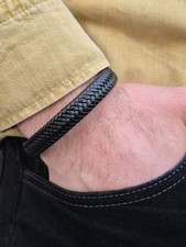 Lederarmband Herren und Damen mit Verl&auml;ngerungsglied Magnetverschluss Echtleder