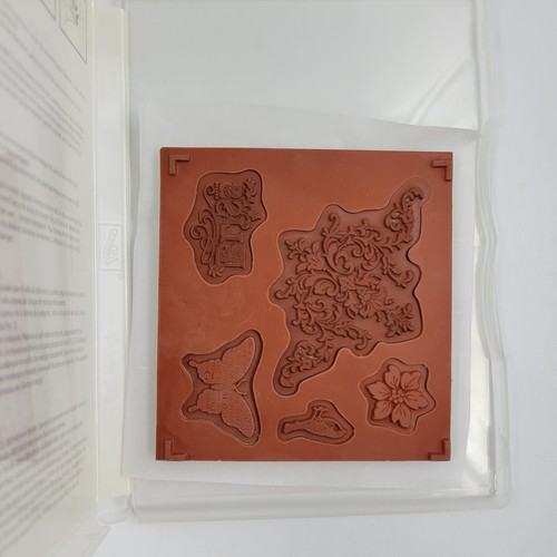 Stampin' Up! Lote de sellos de goma estampillas de mariposas cabaña jardín felicidad - Imagen 8 de 9