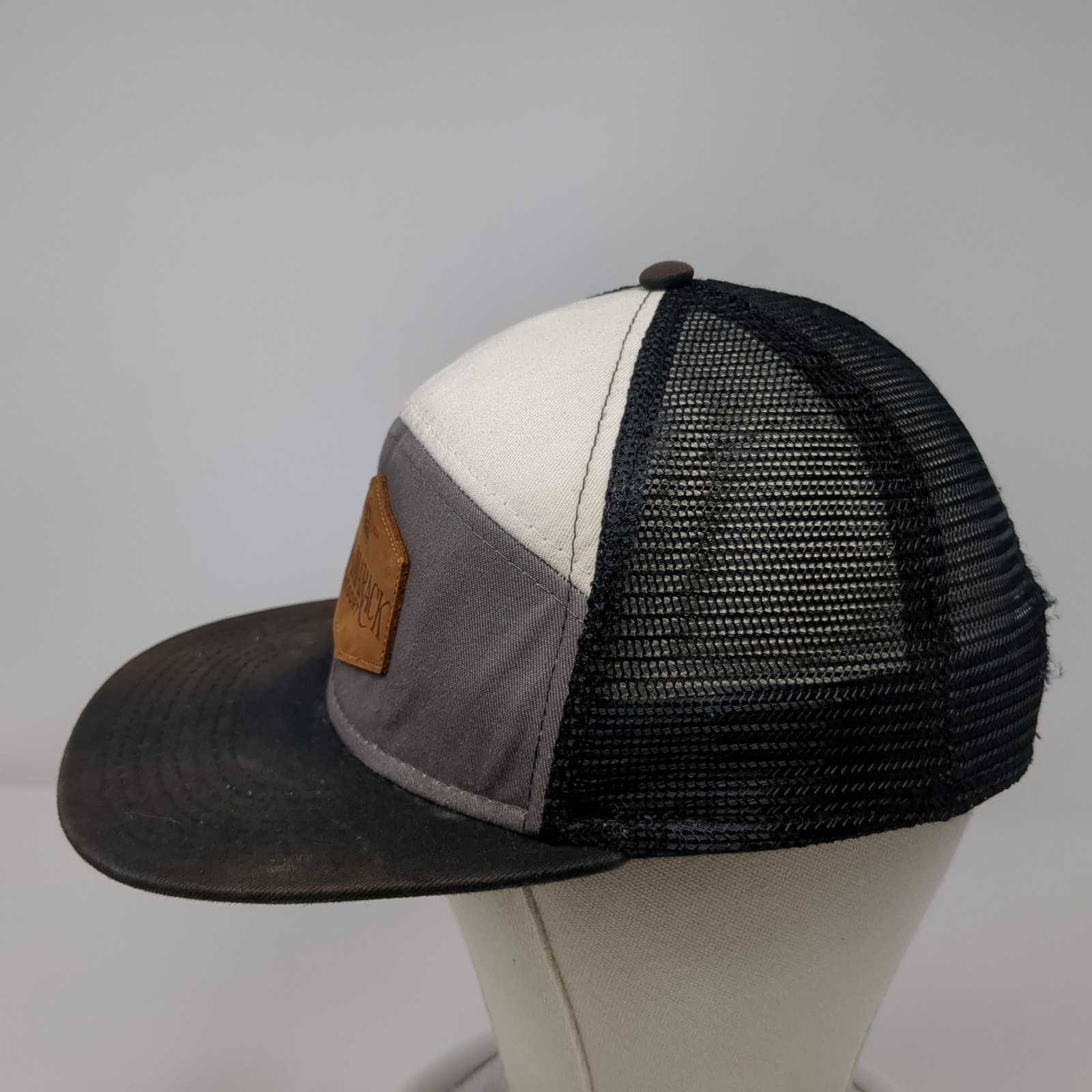 Tamarack Resort Leather Patch Snapback Trucker Ha… - image 3