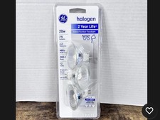 NEW 3 Pack Directional GE MR16 20 Watt Floodlight Bulbs 12V - 275 Lumens - 20W