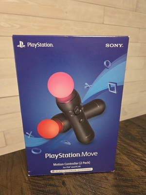 PlayStation Move Motion Controllers Two Pack PS3 PS4 Very Good PlayStation 