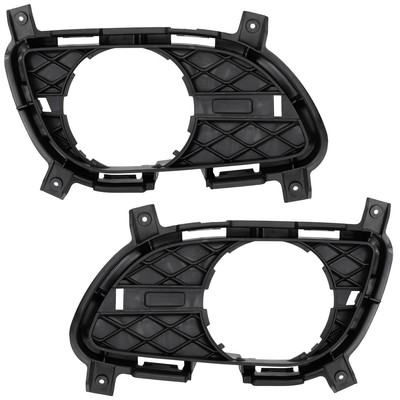 Fog Light Trims Driving Lamp Set of 2 Front Driver & Passenger Side Coupe Pair