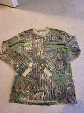 Vintage 90'S LIBER TEES Camouflage Pattern Realtree Camo Long Sleeve T-Shirt XL