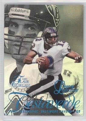 1997 Flair Showcase Row 2 Legacy Collection 8/100 Vinny Testaverde #112 0v1