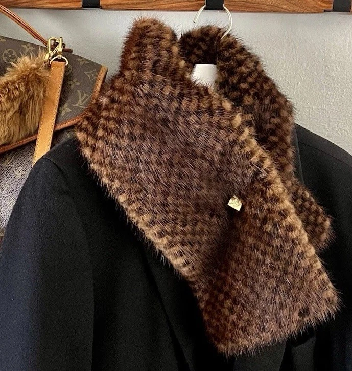 Louis Vuitton Fur Brown Scarves & Wraps for Women for sale | eBay