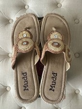 Mudd OREO Sandals-Multi Natural Lace-Women's Size 10-NEW
