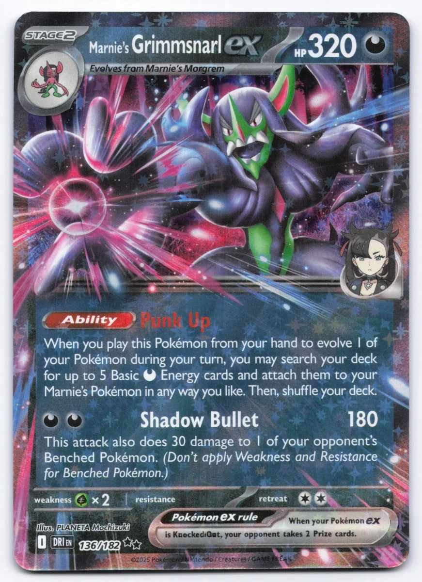 Marnie's Grimmsnarl Ex Pokémon TCG Cards for sale | eBay