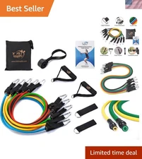 All-in-One Resistance Tube Bands Collection - Ideal for Home Gym and Yoga