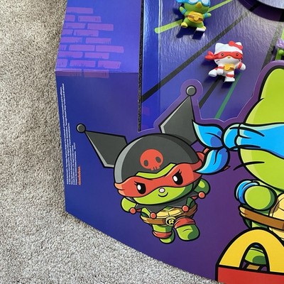 2025 McDonald's Happy Meal TMNT x Hello Kitty PROMO Display Set 12