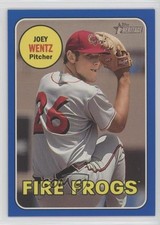 2018 Topps Heritage Minor League Edition Blue 77/99 Joey Wentz #163 3j2