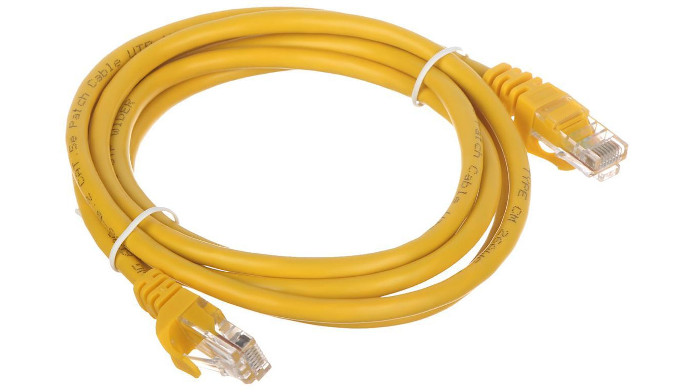 PATCHCORD RJ45/1.8-YELLOW 1.8m /T2UK
