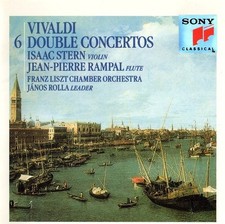 Vivaldi - 6 Double Concertos For Flute, Strings & Harpsichord (CD, 1990) VG+