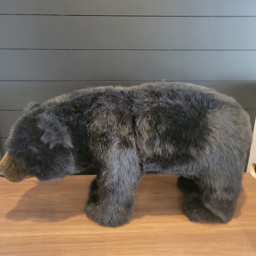 Hen House Ditz Designs BLACK BEAR Stuffed 30" Foot Rest Foot Stool Ottoman Cabin