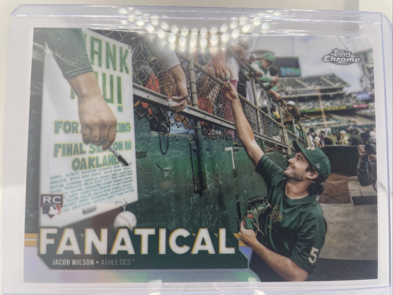 2025 Topps Chrome Jacob Wilson RC Fanatical #FAN-23 Rookie Case Hit