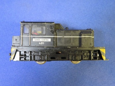 Vintage HO Scale Black Illinois Central Switcher 420 (Yugoslavia)