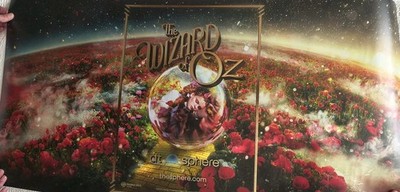 The Wizard Of Oz 2025 At The Sphere Las Vegas Poster 38 x 19 inches Warner Bros