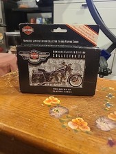 Harley Davidson Two Decks Of Playing Cards New In Decorative Container